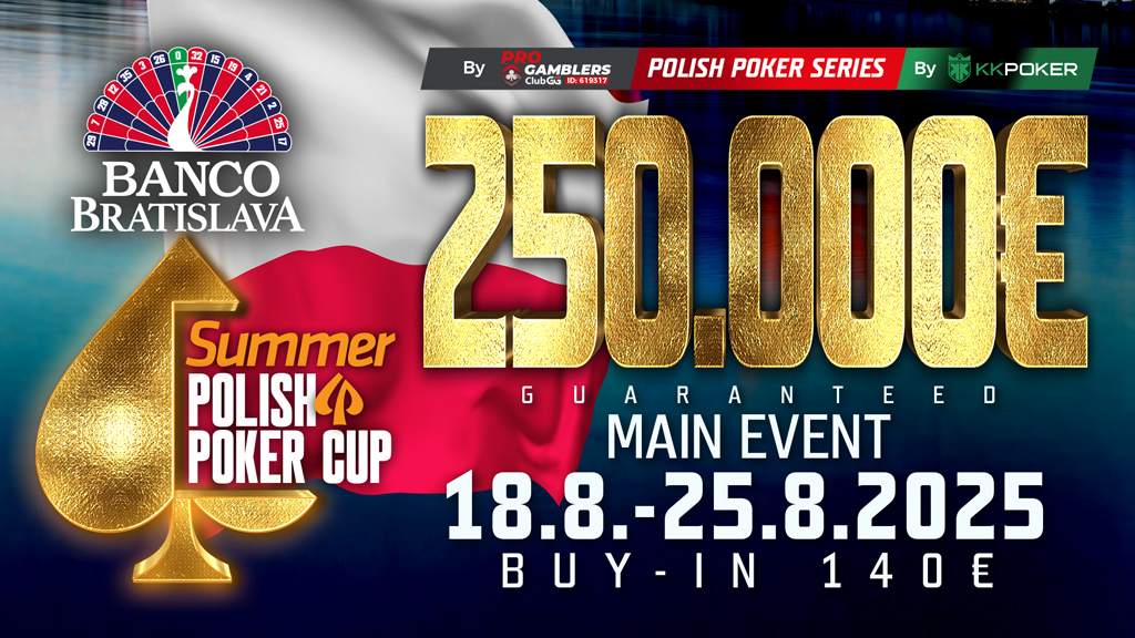 TheHendonMob's tweet image. 🔎 Tournament Spotlight 🌍 Summer Polish Poker Cup
📅 18 - 25 Aug
📍Banco Casino, Bratislava 🇸🇰
🔗 Schedule: pokerdb.thehendonmob.com/festival.php?a…
ℹ bancocasino.sk/ba/en/event/su…