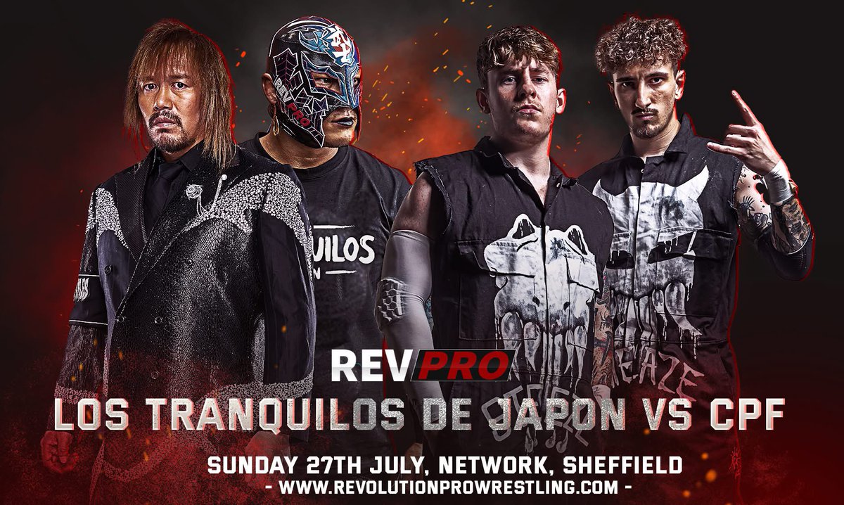 JoeScottMFC's tweet image. Today @RevProUK at Network in Sheffield
@s_d_naito & @BUSHI_ENSERIO v @JustJoeLando & @DannyBlack_99