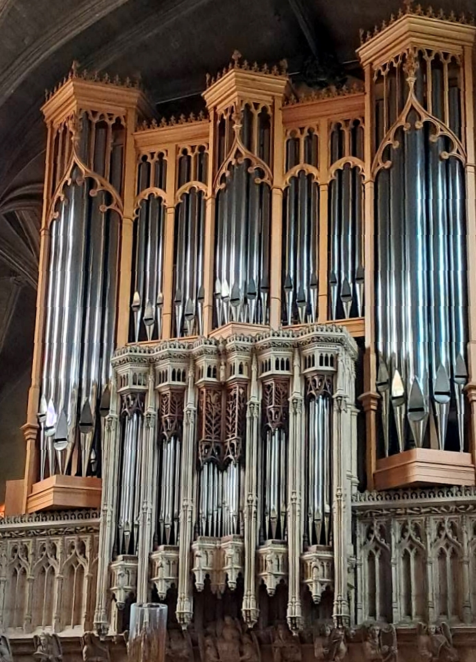 SWomenOrganists's tweet image. Yesterday, members of the SWO gathered in Oxford for the summer "SWOcial". Visits and organ explorations at Exeter College, Christ Church Cathedral and Magdalen College (picture of the 2023 Eule organ by Susan Gadd) were enjoyed by everyone.