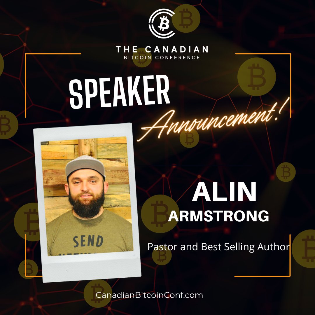 CdnBitcoinConf's tweet image. SPEAKER ANNOUNCEMENT!
We’re honoured to welcome @pastorcoin
to the #Cdnbitcoinconf2025
Alin is a Pastor, bestselling author, and founder of thebibleandbitcoin.com. His book The Bible and Bitcoin (2023) quickly became an Amazon bestseller, bridging the worlds of faith and…