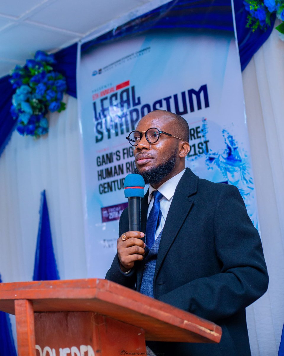 InibeheChambers's tweet photo. Our Principal had the pleasure of addressing members of the Gani Fawehinmi Chambers, Faculty of Law, Lagos State University (LASU), as the Special Guest Speaker at their 5th Gani Fawehinmi Symposium. https://t.co/JchgyfRwoM