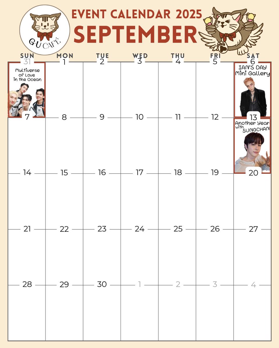 อัพเดทตารางเดือนสิงหาคม - กันยายน 2025 ค่าาาา เพื่อนๆคนไหนสนใจจัดคาเฟ่วันเกิด วันครบรอบ ยังจองกันเข้ามาได้นะคะ สอบถามเพิ่มเติมทาง DM ได้เลยงับ
🎉~~C U @ G U~~🎉
#g_u_cafe #GUเป็นทุกอย่างให้ติ่งแล้ว #คาเฟ่วันเกิด #อีเว้นท์วันเกิด