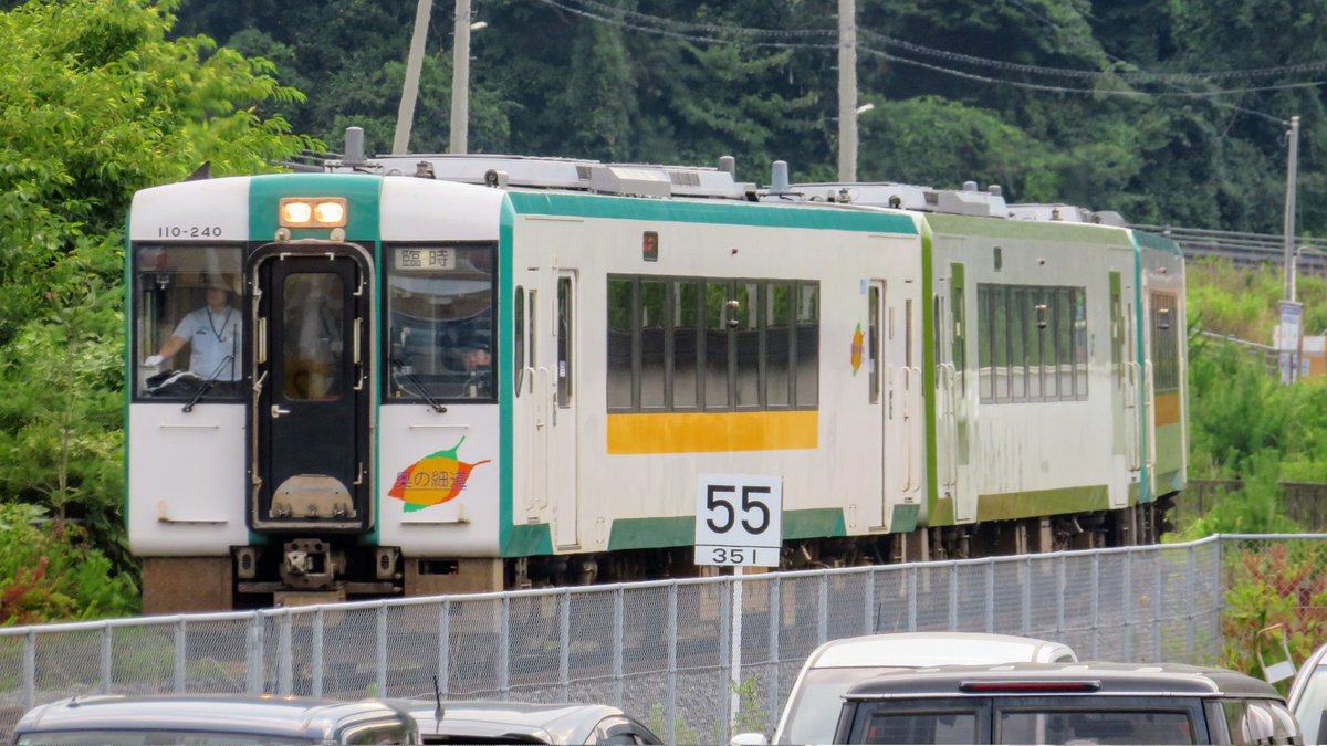 getureigo's tweet image. 臨時列車が珍ドコ編成でやって来た