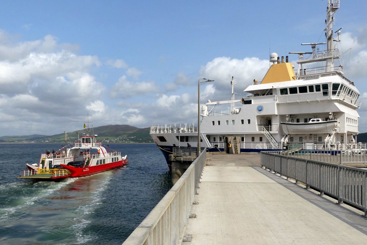 Little and large at Rathmullan pier 26/7/2025