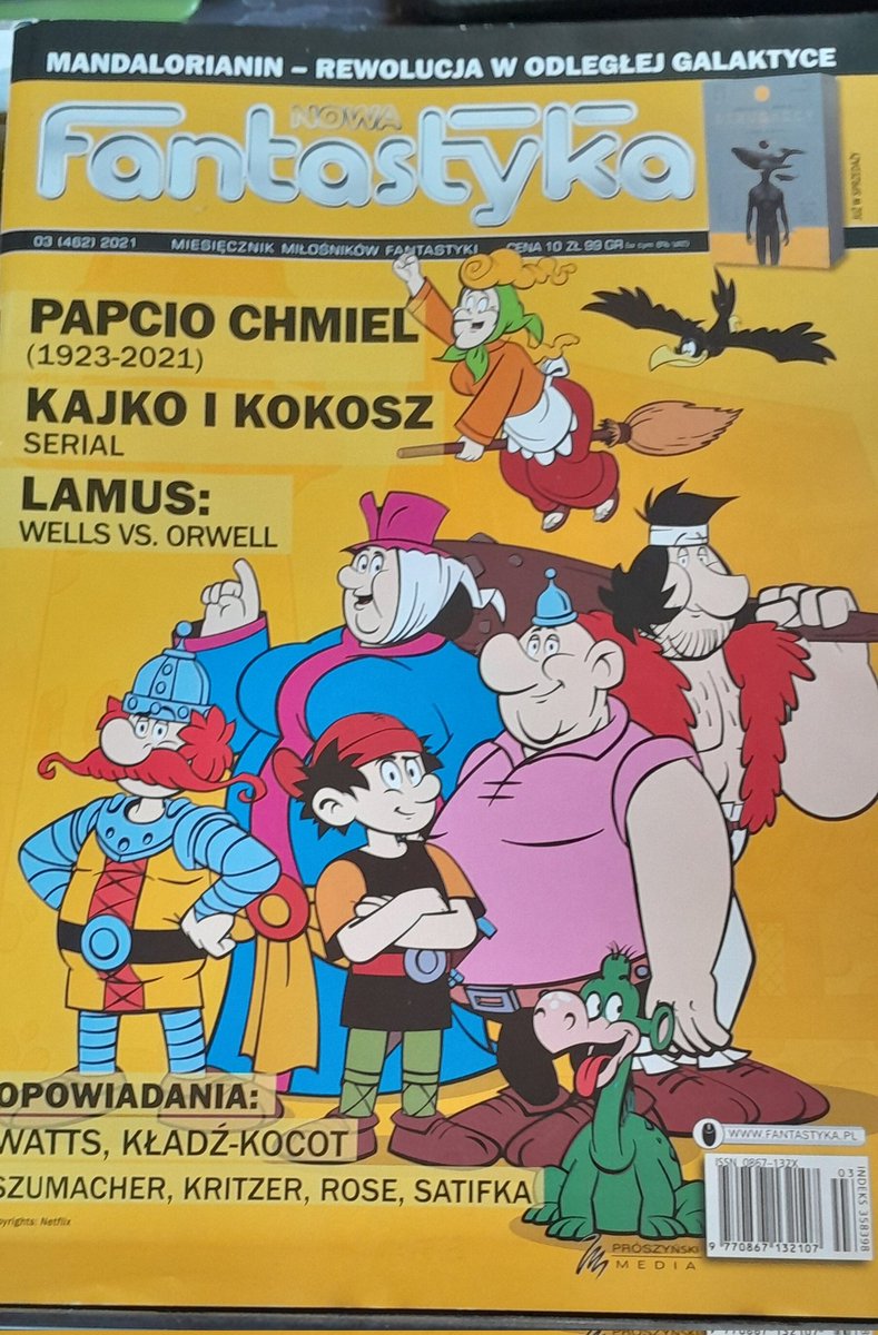 VirgoCeltharion's tweet image. Dzisiaj rano doczytałem do końca Nową Fantastykę z marca 2021 roku. Kolejny krok w kierunku czytania na bieżąco 😌