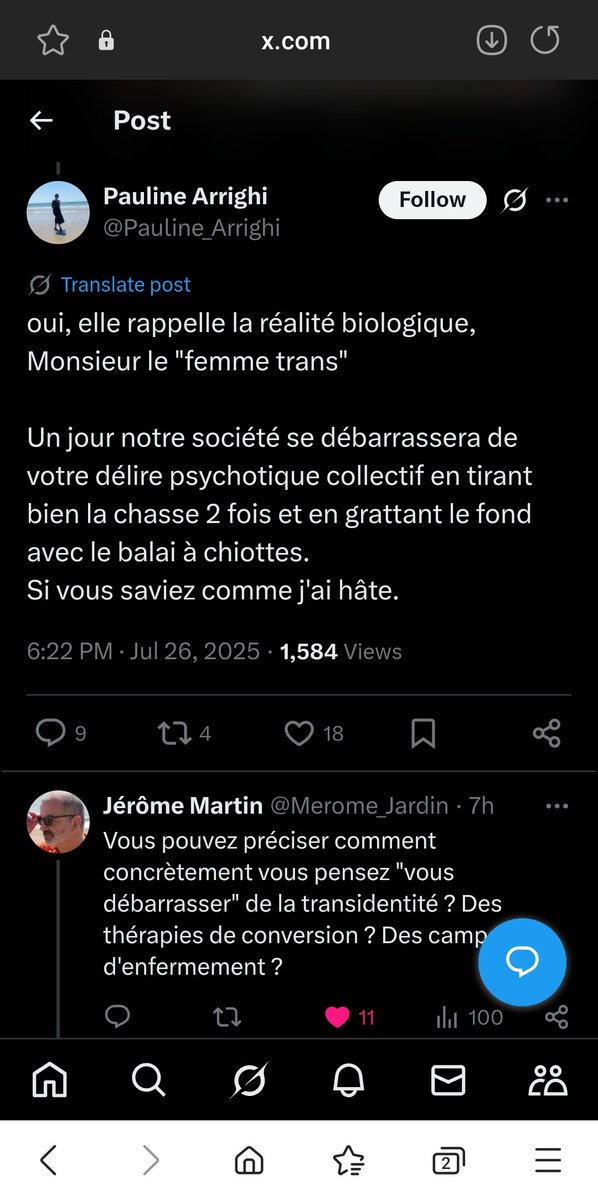 PascaleD76079's tweet image. Vous pouvez supprimer votre post @Pauline_Arrighi ce qui est dit est dit. Et sera ressorti au moment voulu pour vous le rappeler. Et partagé à mon bon vouloir avec qui je choisirai. Le temps où nous laissions marcher dessus est révolu va falloir s&apos;habituer.