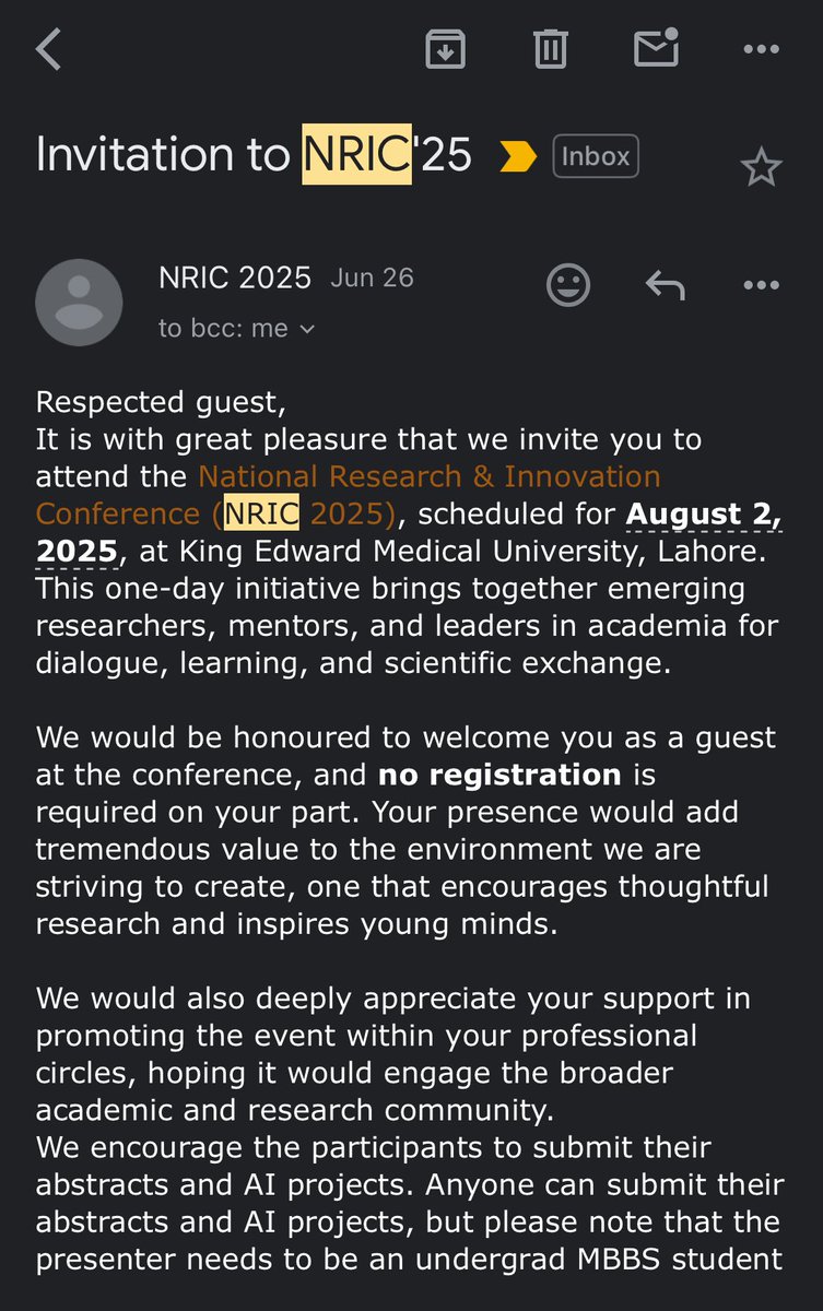 coolyousafzai's tweet image. I’ve been invited to attend the NRIC’25 by KE Lahore as a guest and am planning to be there. If you’re also attending the conference, let’s connect, have a conversation about research, and explore opportunities to build valuable networks. Looking forward to seeing you there!