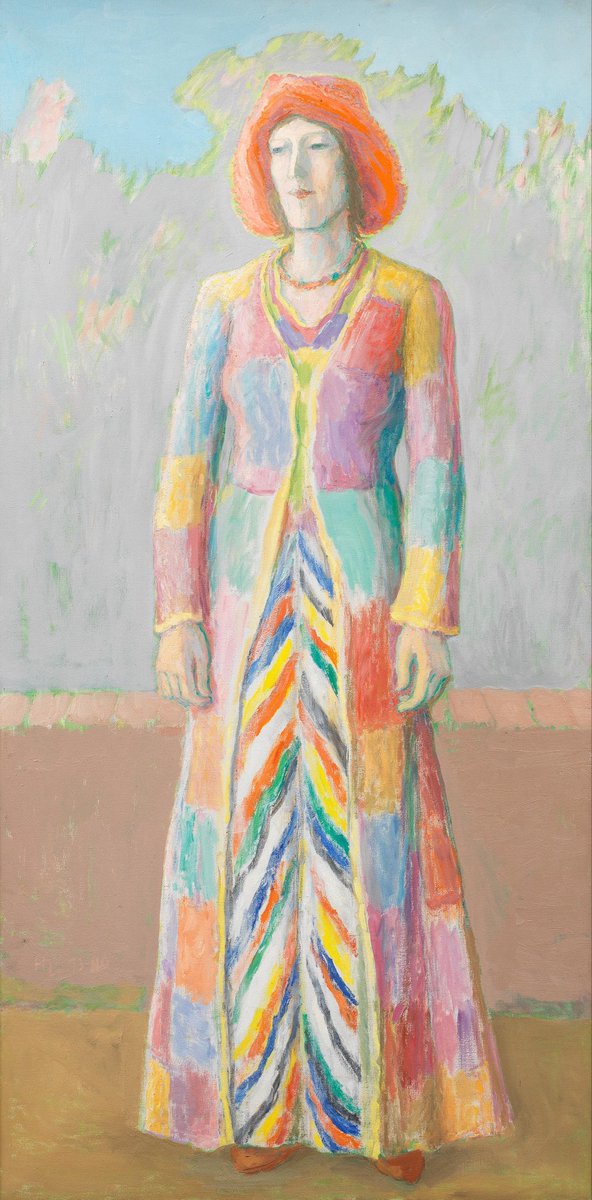 AniSWISSarts's tweet image. Helen Lessore (British, 1907-1994) - Portrait of Laetitia Yhap