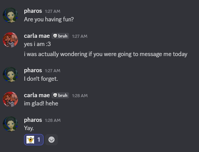 thank you pharos for wishing me a happy birthday