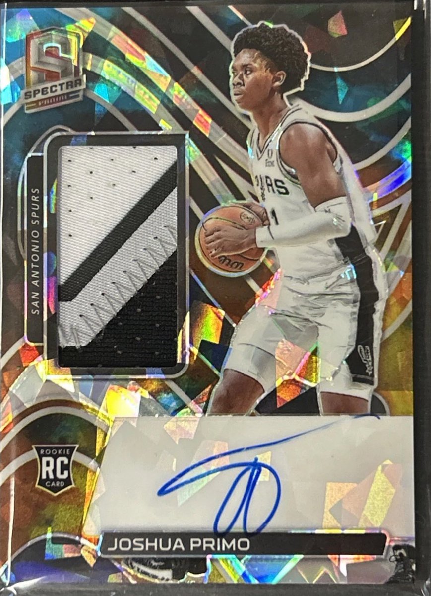 JimbosJunkbox's tweet image. just a gorgeous san antonio spurs ‘21-22 panini spectra joshua primo #/35
for sale august 8th show :) super excited about this #spurs
