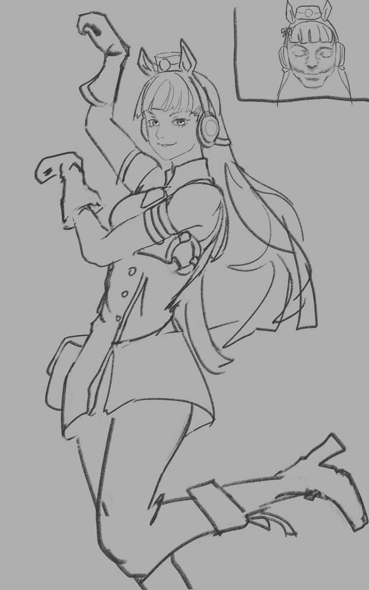 Namcha_fish's tweet image. Sketch with a friend