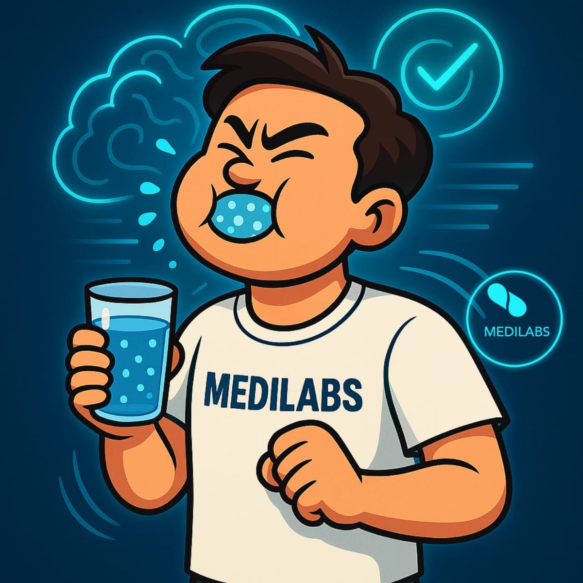 🩺 Health Tip of the Day:

💧Gargle Water for Mental Clarity 

Gargling plain water for 30 seconds stimulates the vagus nerve and can temporarily enhance executive brain function (like focus and self-control). 
A study even found it can improve performance on tasks requiring