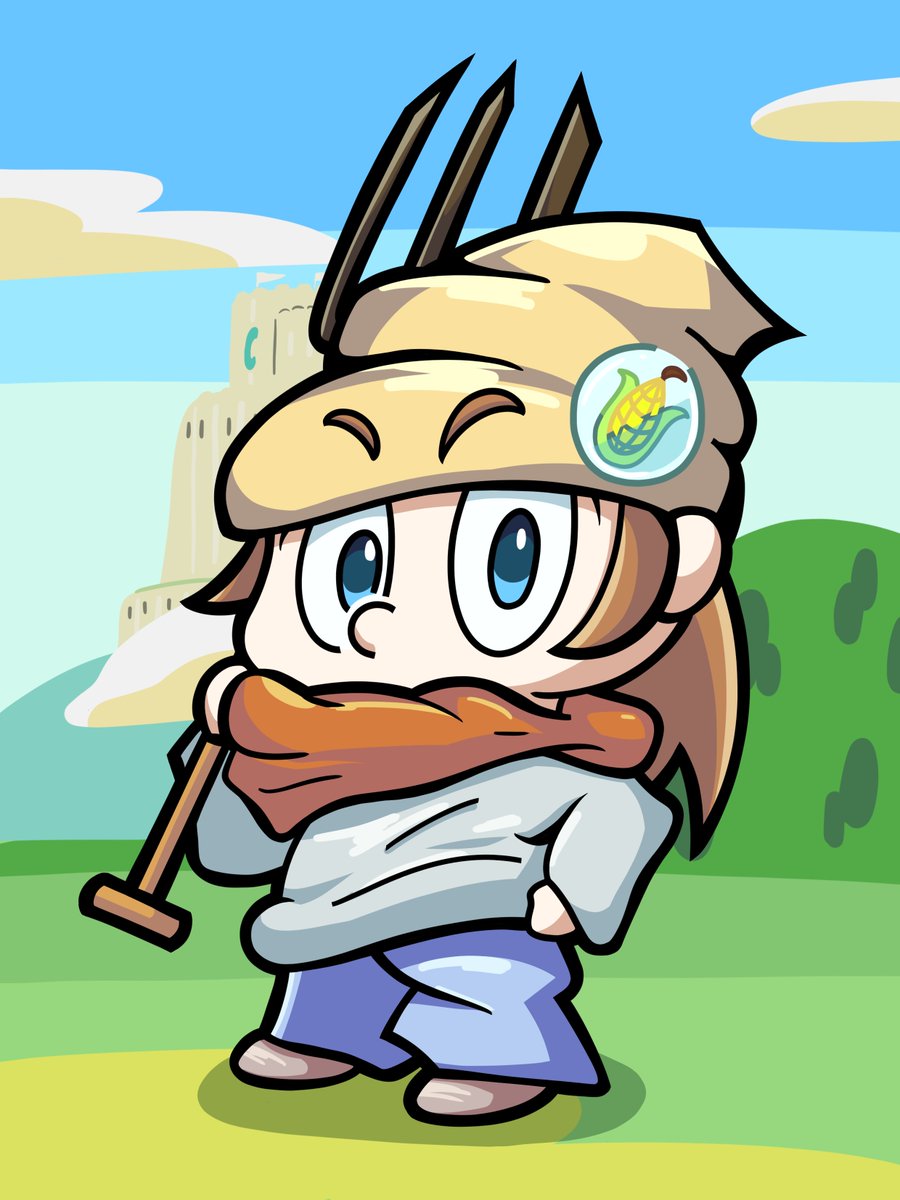 mtgの人間トークンのつもりで描いたけど人狼の村人にも使えそう