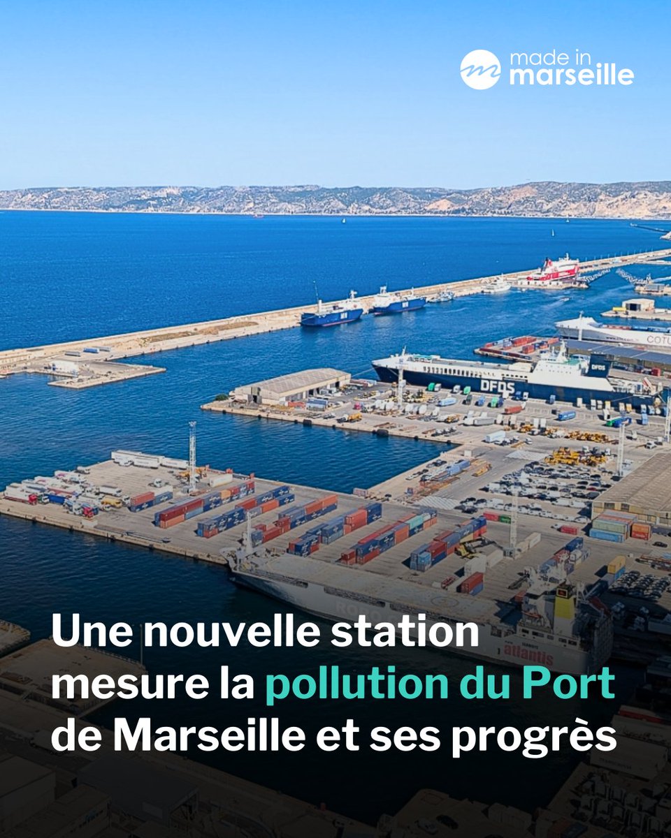 MadeMarseille's tweet image. 🚢 Atmosud vient d’installer une nouvelle station dans le port de Marseille. "Elle suit l’évolution des polluants émis par le secteur maritime en temps réel".
➡️ tinyurl.com/5c7pxpdc