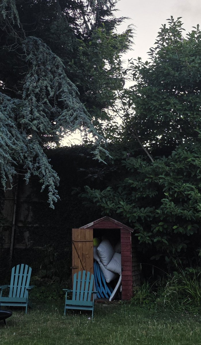 My mate has bought a house in thr Isle of Wight, that shed has a full size 2m door. Look how massive his garden fence is! Built by previous owner. Jurassic Park next door 🤣