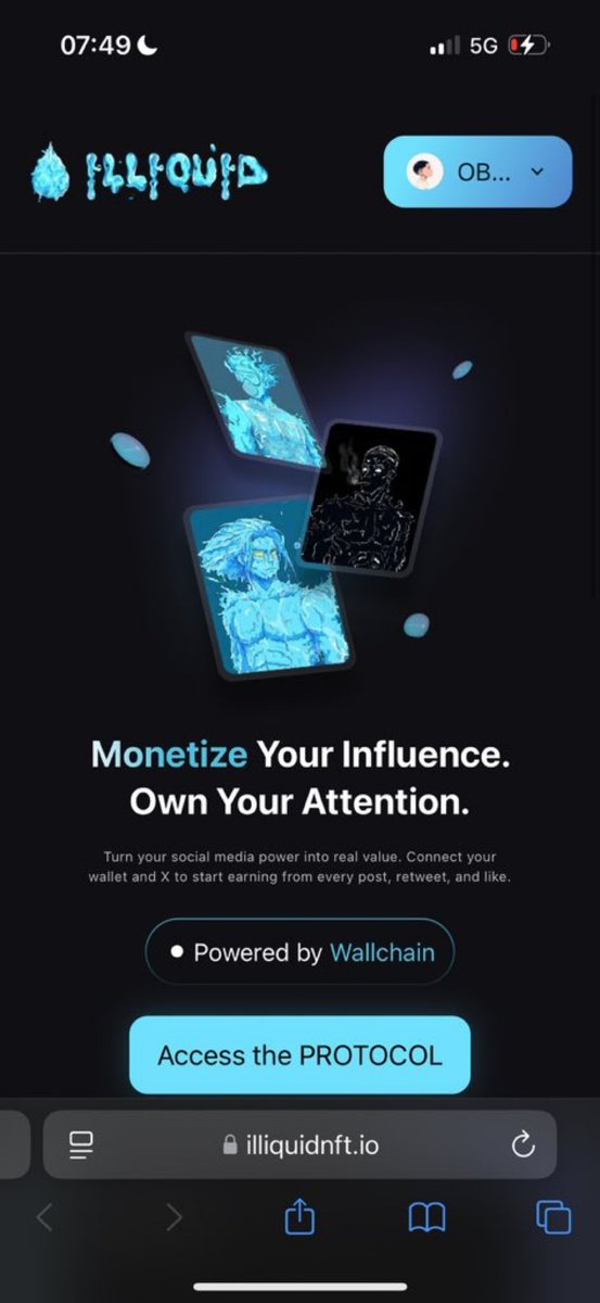 Gliquid guys 

Just clocked that the protocol teaser is on the <a href="/Illiquid_nft/">ILLIQUID</a> site 

Can’t wait to see what the team has got for us.

Bullish asf !