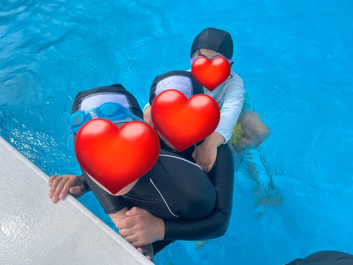 teterechee's tweet image. 今日はプール連れてった
妹とも仲良く遊んでくれるから私は監視だけしてればよくてだいぶ楽になったな〜😌