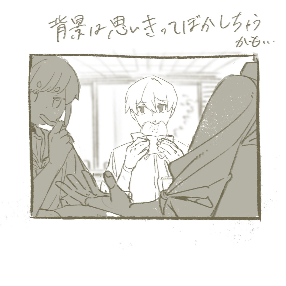 jimini_shijimi's tweet image. マシュマロありがとうございます！
イラスト楽しんでいただけるようで嬉しいです🍣

確かに人物がどーん！！とメインのイラスト最近はあんまり描いていないですね...。
背景を描き始める2022年あたりは人物大きめのイラストをよく描いていました。
もし人物メインのイラス
marshmallow-qa.com/messages/4259c…