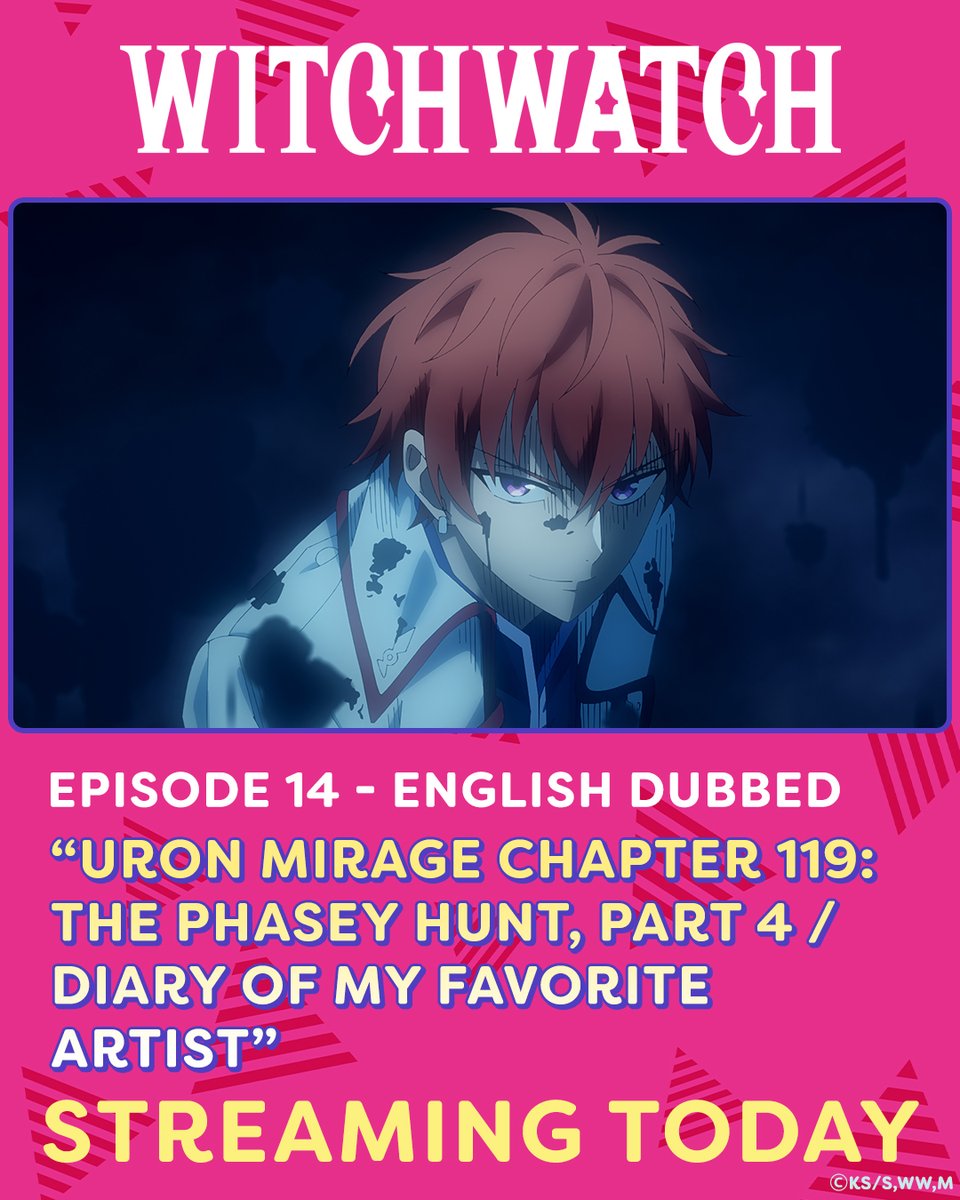 WITCHWATCH_EN's tweet image. ∘⋆⋅✯⋅⋆∘ Happy #WITCHWATCH Sunday! ⋅⋆∘✯∘⋆⋅
Episode 14 of the English dub is now streaming!