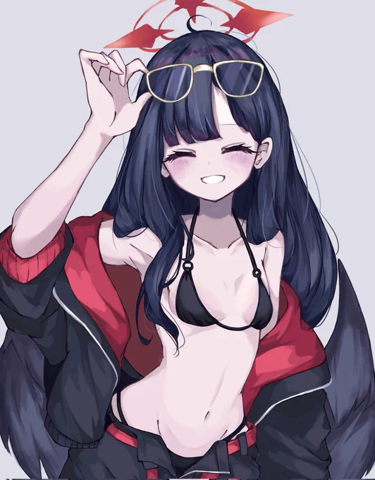 水着イチカのビジュ好きすぎる... #ブルアカ