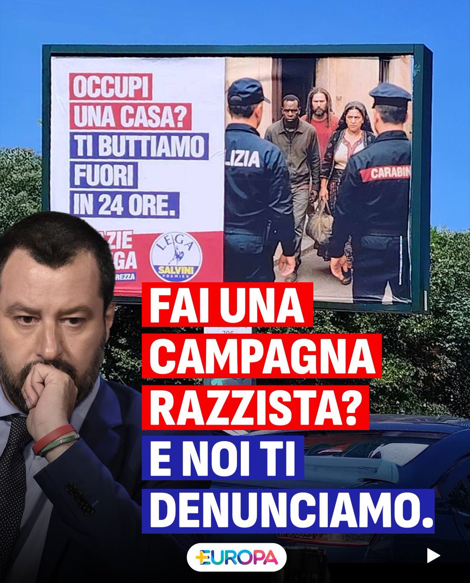 riccardomagi's tweet image. Abbiamo presentato una denuncia alla Procura contro i manifesti affissi dalla Lega a Roma il 15 luglio: messaggi razzisti, discriminatori, lesivi della dignità umana.
Una donna rom raffigurata come ladra.
Un uomo nero come occupante abusivo.
Un ragazzo con i dread come criminale…