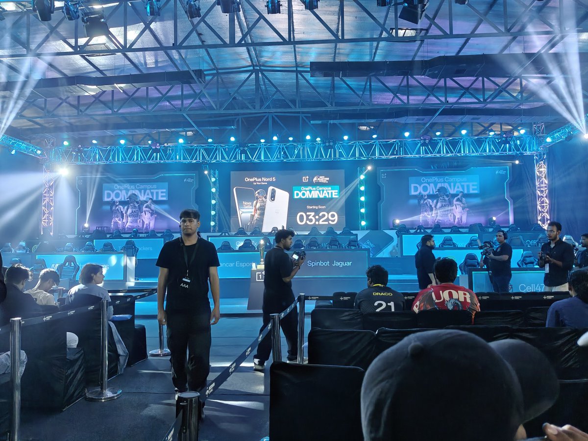 indiasecruity's tweet image. 🔥 OnePlus Campus Dominate LAN Finals – Chhattarpur 🔥
@OnePlus_IN @NODWINGaming India’s brightest college gamers clashed at Chhattarpur on 27th July 2025 🗓️ at the Nodwin Gaming Arena. 💥 With top 16 teams battling it out.@OnePlus_IN #CampusDominate #OnePlusGaming #BGMS2025