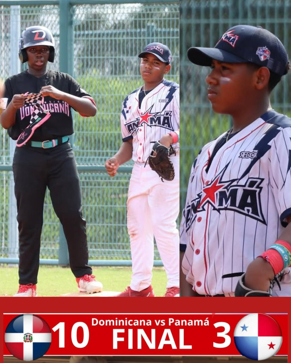 NO SE PUDO ❌ La selección U12 de Panamá cayó 3-10 ante Dominicana u12 por el campeonato mundial de dicha categoría en Tainán, Taiwán. 📸 @fedebeisoficial  #BeisbolTVMAX