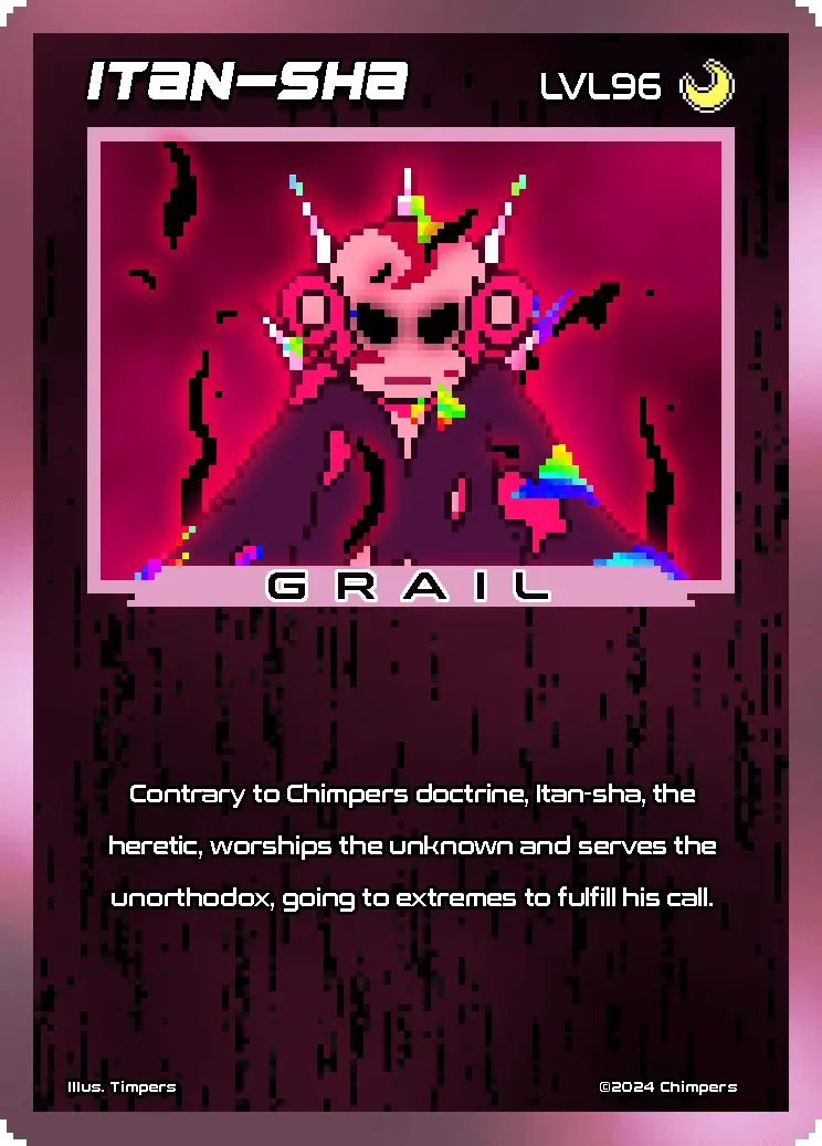 apehammer's tweet image. Ripped a Chimpers Genesis Glitch card and got a grail!!