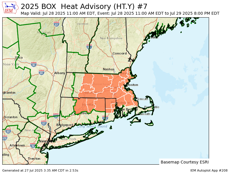 iembot_box's tweet image. BOX continues Heat Advisory valid at Jul 28, 11:00 AM EDT till Jul 29, 8:00 PM EDT mesonet.agron.iastate.edu/vtec/f/2025-O-…