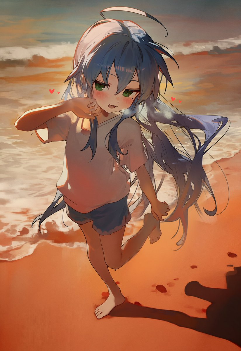 夏。海。こなた。
