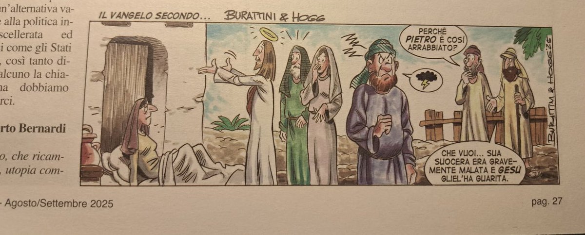 Morenozagor's tweet image. Il Vangelo secondo Burattini & Hogg sul “Vernacoliere” di agosto.