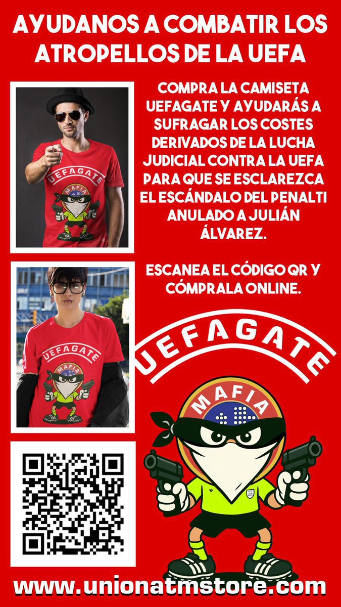 unionatm's tweet image. 🔥 La querella ya está presentada.
Ahora, la marea rojiblanca no se detiene. Esta camiseta es mucho más que ropa…
💥 Es un grito de justicia, dignidad y orgullo atlético.
Cada compra es un paso más en esta cruzada por defender al Atleti y a su gente.
Gracias por vuestro apoyo…