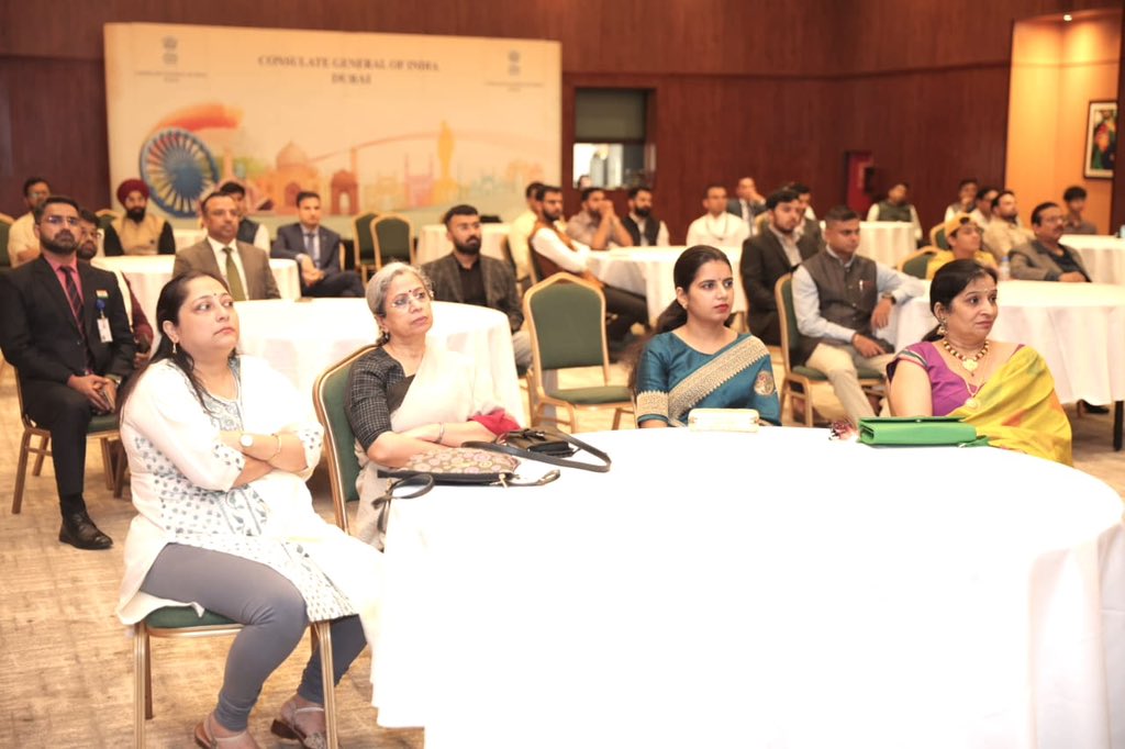 Pabitra Margherita (@pmargheritabjp) on Twitter photo Joined the <a href="/cgidubai/">India in Dubai</a> family to listen to the 124th episode of PM Shri <a href="/narendramodi/">Narendra Modi</a> ji’s #MannKiBaat.
Always inspiring to hear his thoughts on India’s journey, achievements, and the role of every citizen in nation-building.
<a href="/PMOIndia/">PMO India</a> <a href="/MEAIndia/">Randhir Jaiswal</a> <a href="/OfficeofJPNadda/">Office of JP Nadda</a> <a href="/blsanthosh/">B L Santhosh</a> Joined the <a href="/cgidubai/">India in Dubai</a> family to listen to the 124th episode of PM Shri <a href="/narendramodi/">Narendra Modi</a> ji’s #MannKiBaat.
Always inspiring to hear his thoughts on India’s journey, achievements, and the role of every citizen in nation-building.
<a href="/PMOIndia/">PMO India</a> <a href="/MEAIndia/">Randhir Jaiswal</a> <a href="/OfficeofJPNadda/">Office of JP Nadda</a> <a href="/blsanthosh/">B L Santhosh</a>