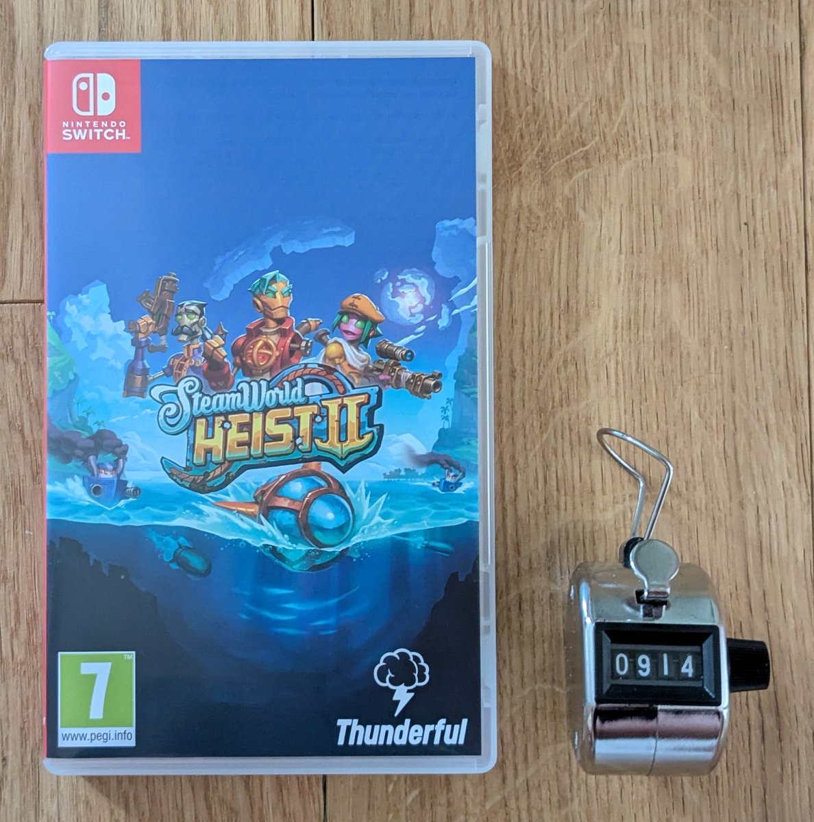 JahStobbart's tweet image. 914 ème jeu Switch en boîte, SteamWorld Heist 2 🔩
Le second opus du jeu de stratégie tactique au tour par tour.
On y incarne le Capitaine Leeway accompagné de son équipage, qui devra lever le mystère sur une menace affectant la Grande Mer
#NintendoSwitch #SteamWorldHeist
