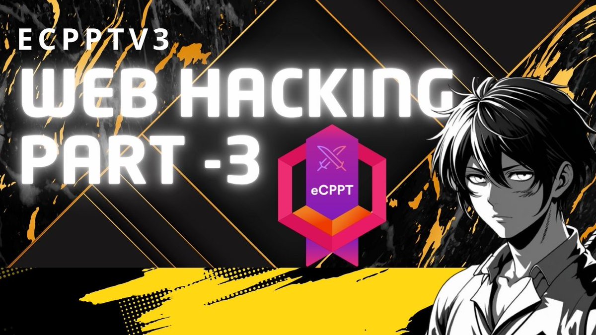 BxploitOffical's tweet image. ECPPTv3: Web Challenge 3 Walkthrough (2025) 
Master the Web 💻 | Hack the Challenge 🎯youtu.be/9SEPmXZC73k
 via @YouTube  

#CTF #eCPPTv3 #WebSecurity #Hacking #TryHackMe #BugBounty