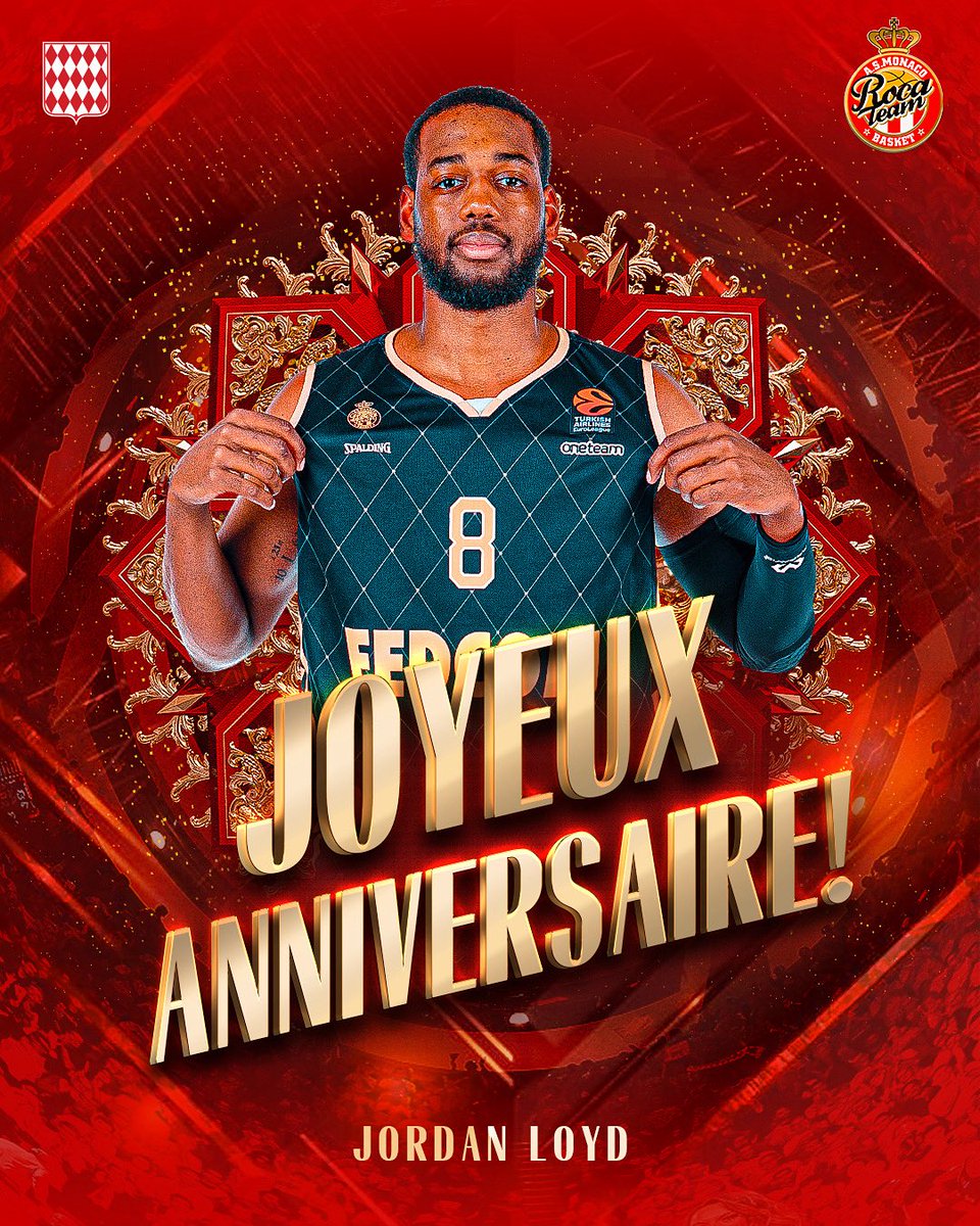 AS Monaco Basket ๐ฒ๐จ (@asmonaco_basket) on Twitter photo Joyeux anniversaire <a href="/mrjloyd/">Jordan Loyd</a> ! ๐
๐คฉ Plein de bonheur, de santรฉ et de succรจs, sur le terrain comme en dehors. On se retrouve trรจs bientรดt sur le parquet !
Happy birthday J-Loyd ! ๐ฅณ
#RocaTeam #DagheMunegu Joyeux anniversaire <a href="/mrjloyd/">Jordan Loyd</a> ! ๐
๐คฉ Plein de bonheur, de santรฉ et de succรจs, sur le terrain comme en dehors. On se retrouve trรจs bientรดt sur le parquet !
Happy birthday J-Loyd ! ๐ฅณ
#RocaTeam #DagheMunegu