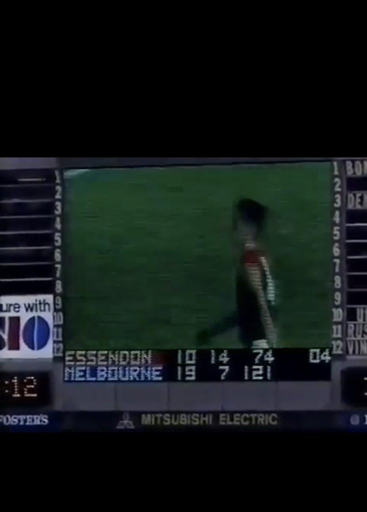 LIAM_JC_OBRIEN's tweet photo. Fake news #AFLSaintsDees NOT greatest comeback beyond 3qtr time. Anzac 1992 Despite being down 41 pts @ 3tr time Melb kick 1st goal to make the deficit 47 point &amp; who kicked the winner to put @essendonfc up by a point - yup Wanganeen @AFL #afl360 @FootyonNine @7NewsAdelaide https://t.co/S32SF1tGEC
