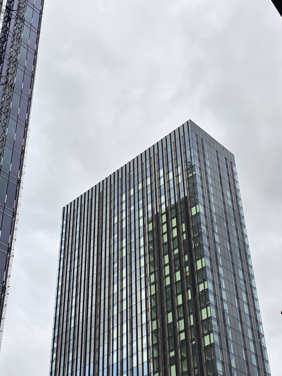 The #Manchester skyline on a warm summer's evening.