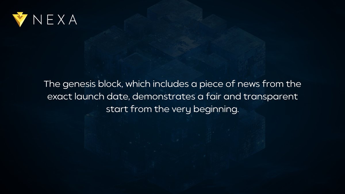NexaMoney's tweet image. The genesis block, which includes a piece of news from the exact launch date, demonstrates a fair and transparent start from the very beginning.
explorer.nexa.org/block/0
"Reuters: Japan PM Kishida backs BOJ ultra-easy policy while yen worries mount" - 21 June, 2022