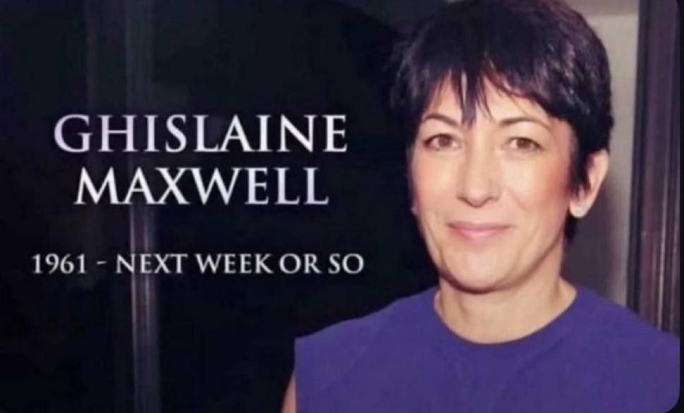 Echecaxx's tweet image. โ๏ธ tic tac tic tac....
๐๐
GHISLAINE MAXWELL CHIEDE LA GRAZIA A SUO AMICHETTO TRUMP.
Iena non mangia iena .