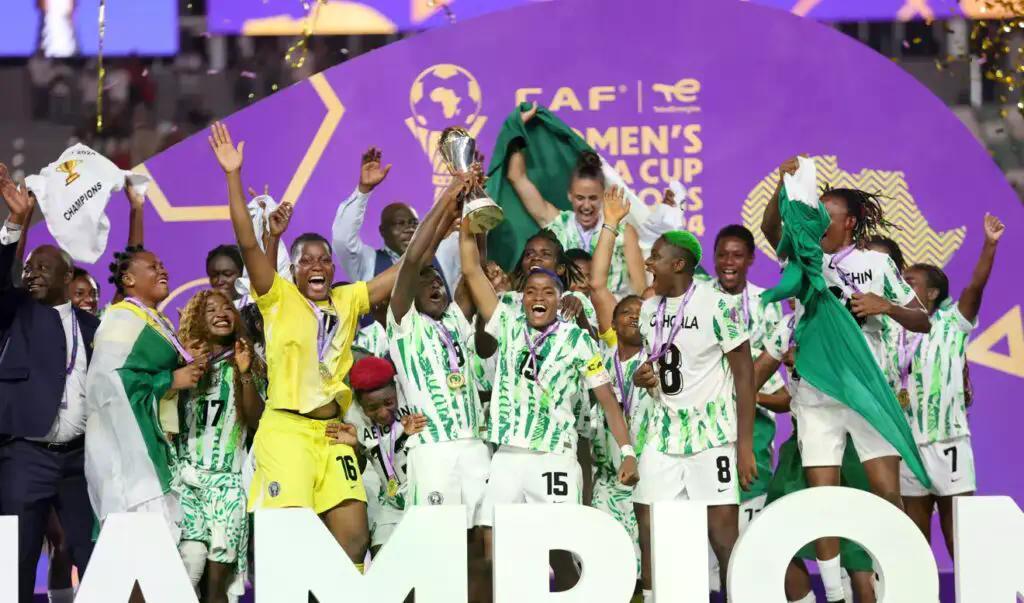 CompleteSportNG's tweet image. Super Falcons crowned African champions after stunning comeback win over Morocco in WAFCON final. completesports.com/wafcon-2024-si…