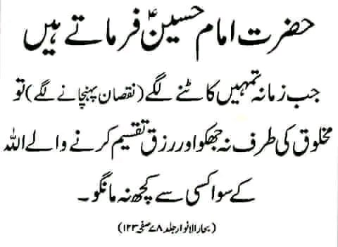 کلام
امام حسین علیہ السلام