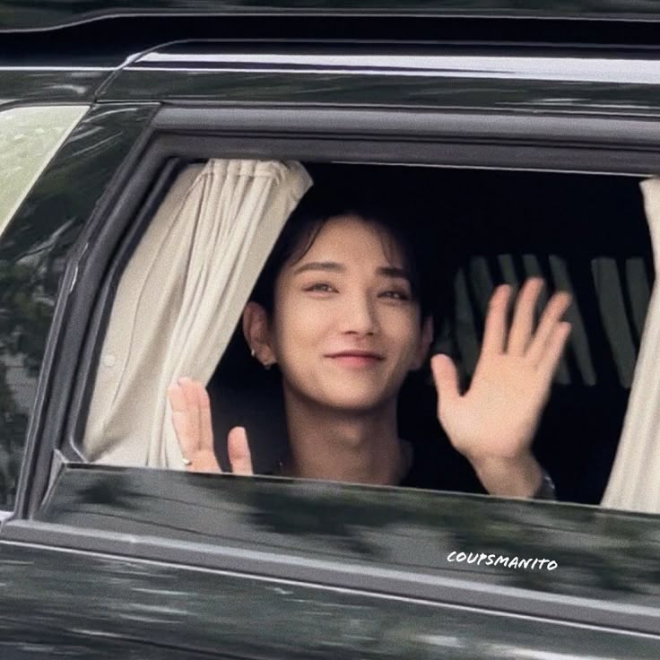 shuvibrator's tweet image. I love the way he turns every dull car into his own pumpkin carriage, carrying him to meet the prince as he sits beautifully, smiling and waving warmly at everyone like a disney princess