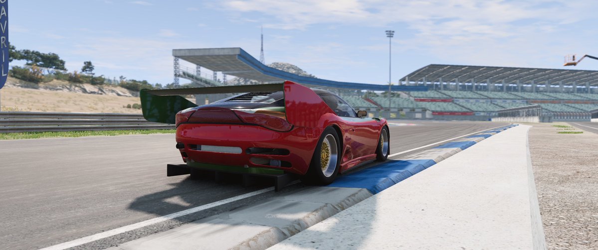 fillman86's tweet image. made this in automation for beamng, and it's meant to be a bit of a tragic 90s car, shown here in race trim. I'm kinda falling in love with it