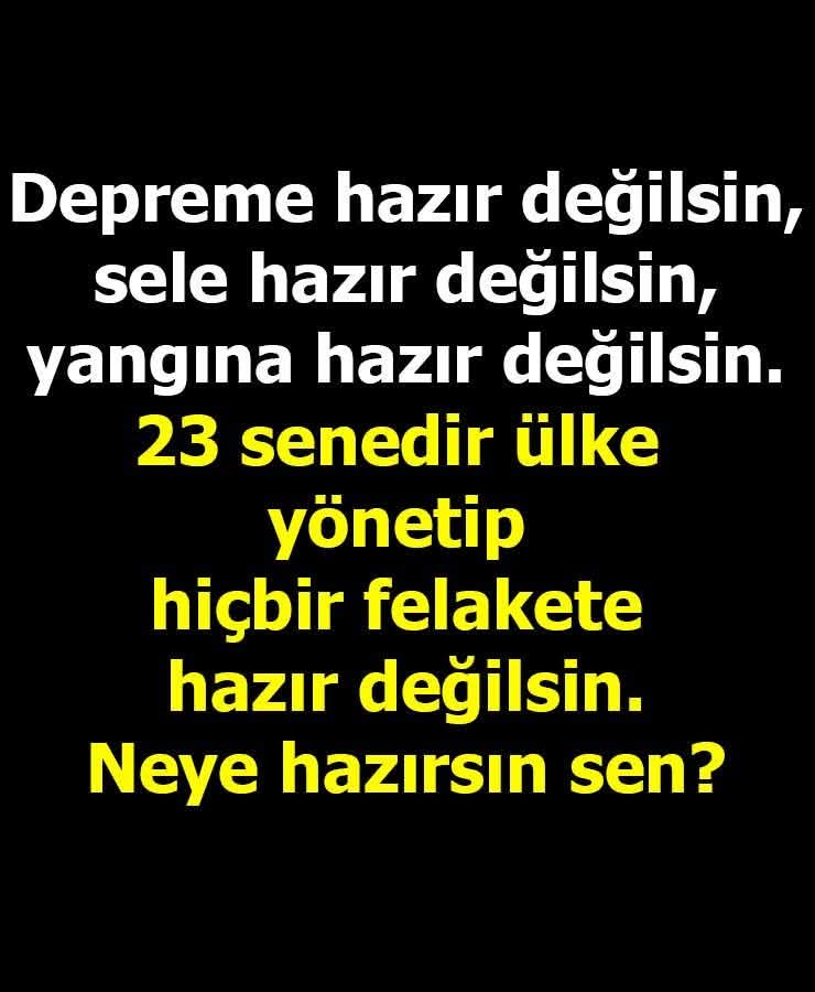 GERÇEKTEN BİZ NEYE HAZIRIZ???
