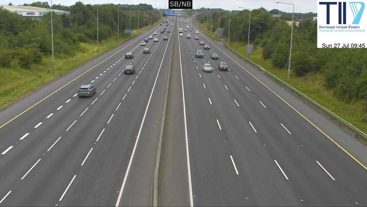TIITraffic's tweet image. Congestion Report!
Currently, there are no delays across the motorway network.
Please check traffic.tii.ie
Be the driver you’d want beside you!🤗
#TII #RoadSafety #Bethedriver #slowdown
