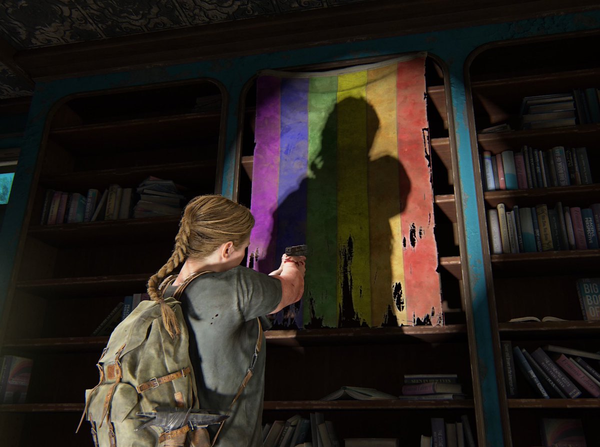 rottenabs's tweet photo. why does her silhouette look a bit like ellie https://t.co/lAIa37Vl59
