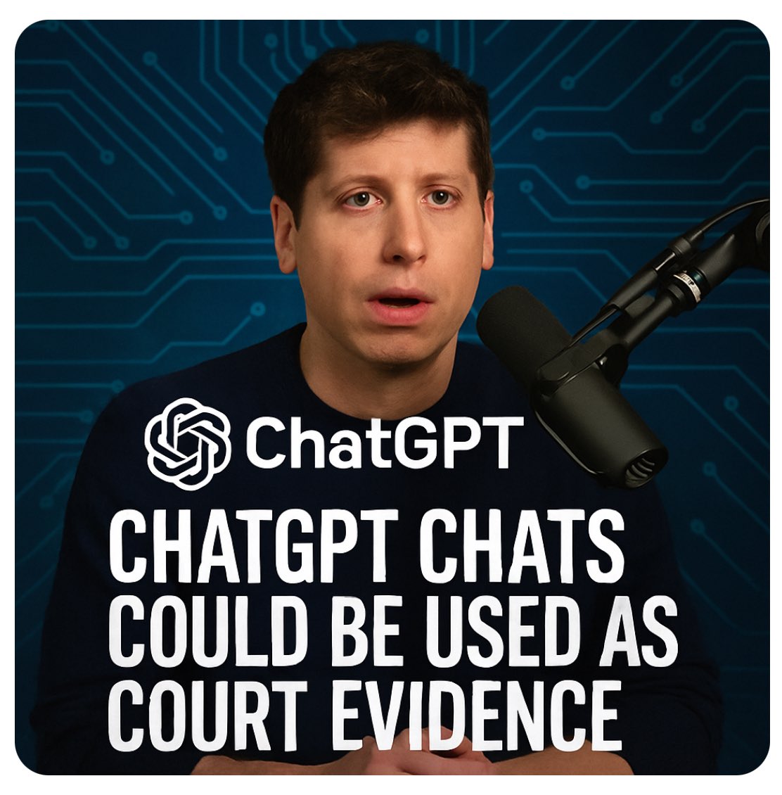 CatherineAdenle's tweet image. 😳⬇️🚨BREAKING: Think before you prompt! Sam Altman says ChatGPT convos can be used as court evidence. Your chats with AI have no legal privacy protection 🤖⚖️
#AI #ChatGPT #OpenAI #Privacy #TechNews #AIethics #LegalTech #DataPrivacy #FutureOfAI #Technology