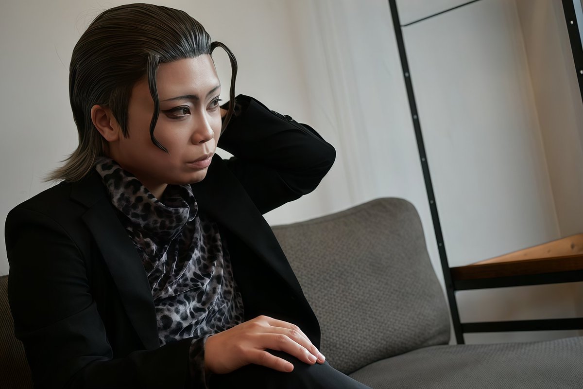 m1cas0's tweet image. ⚠️コスプレ⚠️

親父、昨日誕生日だったみたいです！

眉済俊之:🍊🍶
📸:蓮姐 @WALHALLA_Ren 
 #蓮撮展 
 #お庭ノ会
 #バグ大武装科 
(この時初めて蓮姐とマンツーマンで撮り合い！緊張し過ぎて蒼姐と元素ちゃんと娘(いつメン)何でおれへんねん！！って言ってたのでまたちゃんとやりたいです(？？))