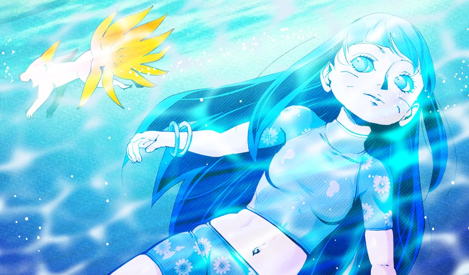 tamihoihoi's tweet image. 暑いので水着！ヒマワリ🌻
#ボルト #BORUTO
